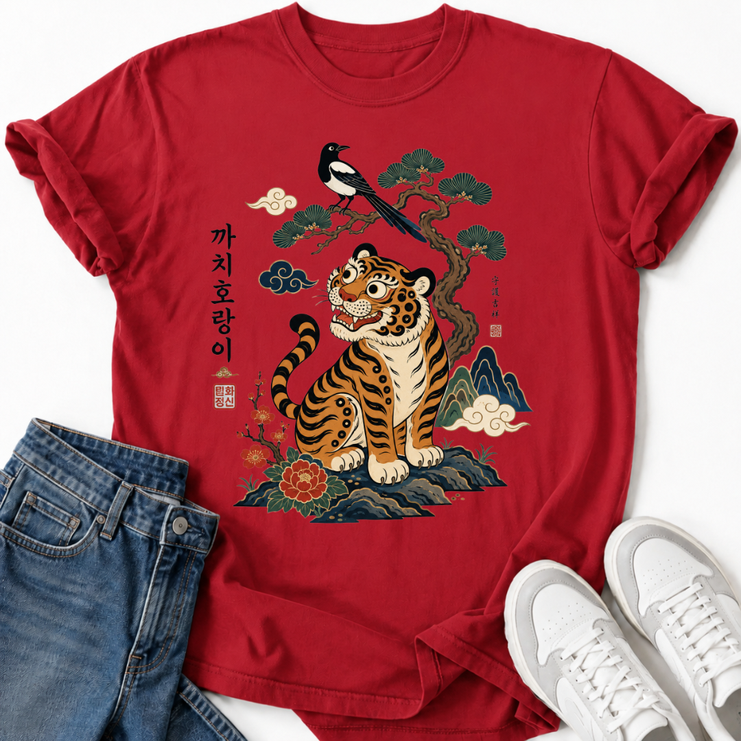 KKACHI HORANGI KOREAN TIGER T-SHIRT