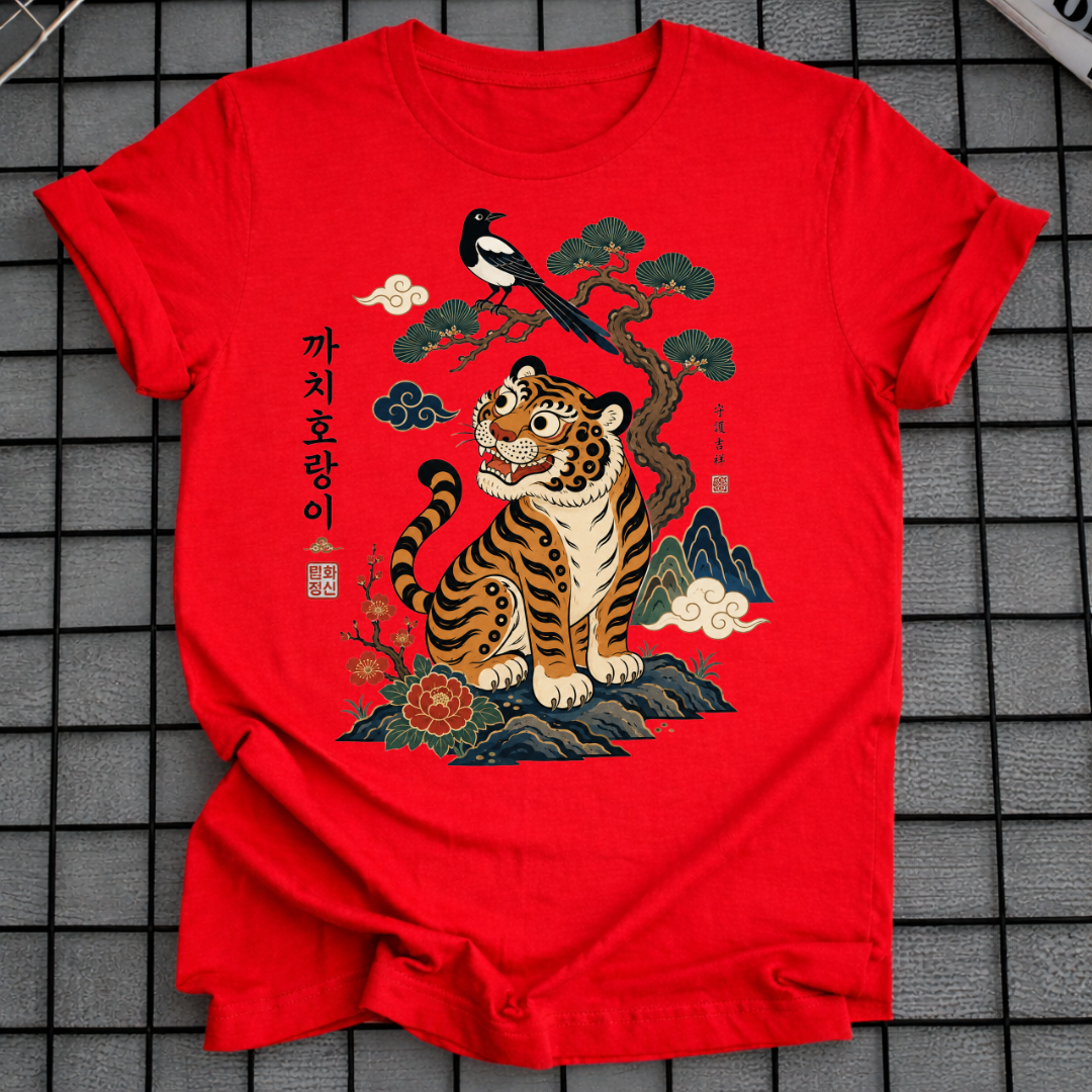 KKACHI HORANGI KOREAN TIGER T-SHIRT