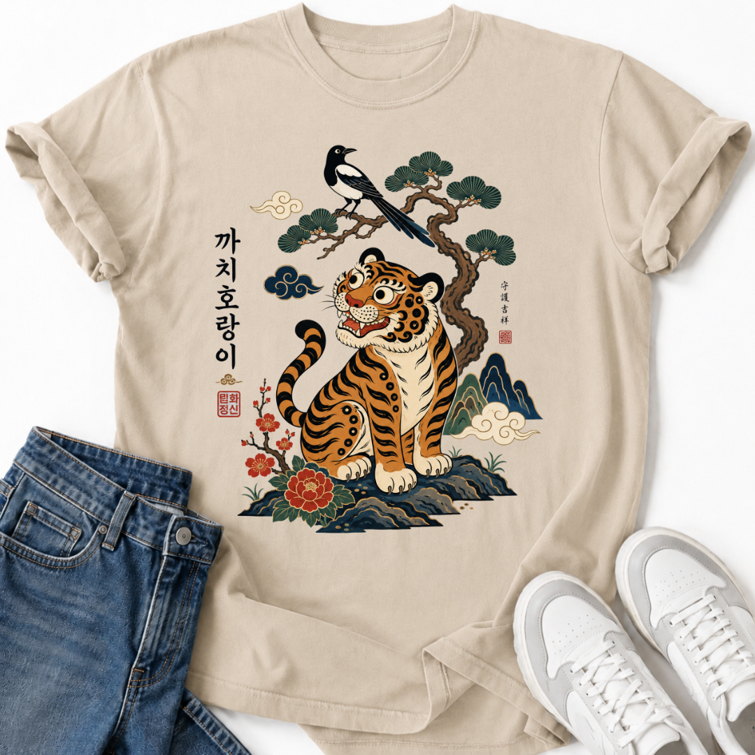 KKACHI HORANGI KOREAN TIGER T-SHIRT