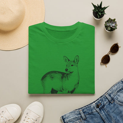 Deer Illustration T-Shirt — Korean '고라니' Graphic Tee