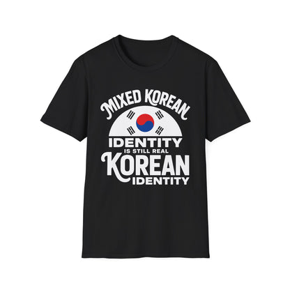 Mixed Korean Identity T-Shirt — Korean Flag Heritage Tee