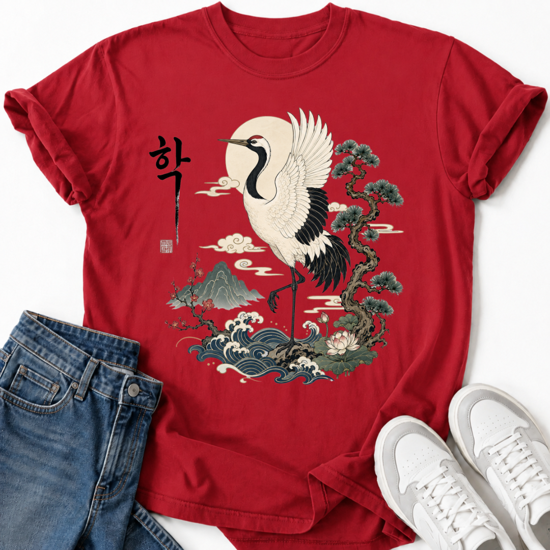 HAK KOREAN CRANE T-SHIRT