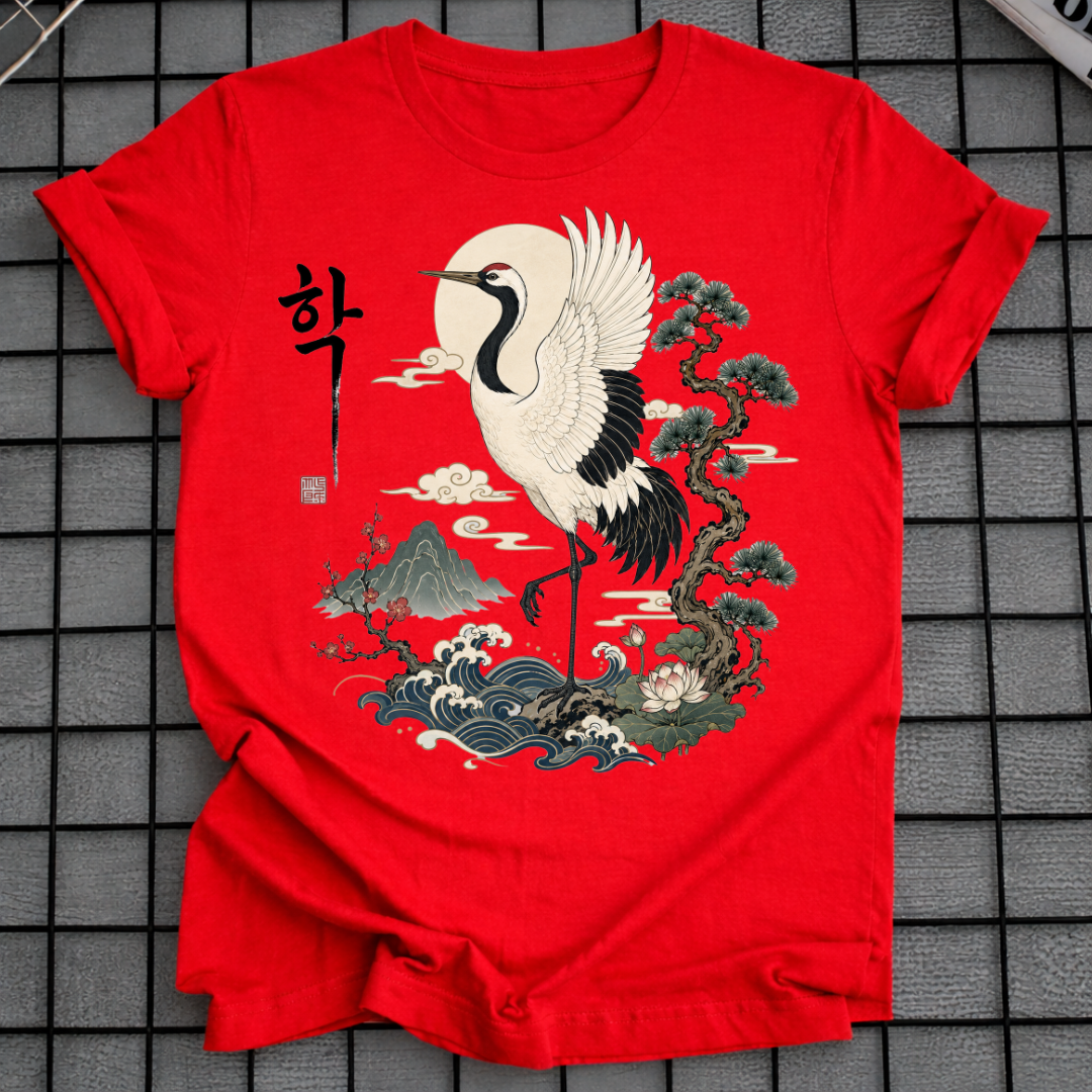 HAK KOREAN CRANE T-SHIRT