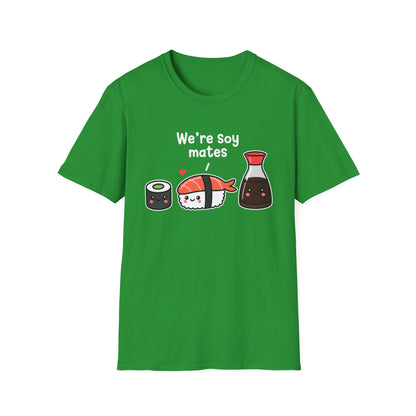 We're Soy Mates T-Shirt — Cute Kawaii Sushi & Soy Sauce Graphic