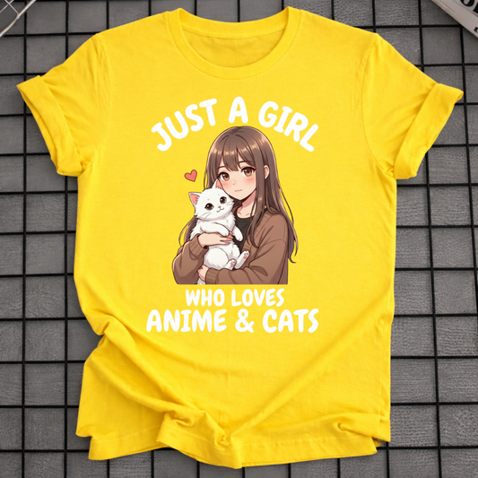 ANIME & CATS T-SHIRT