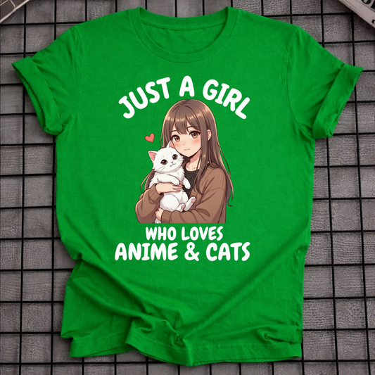 ANIME & CATS T-SHIRT
