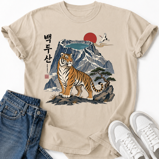 BAEKDUSAN KOREAN TIGER T-SHIRT