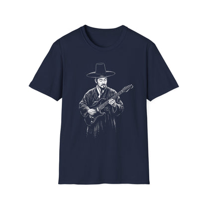 Guitarist in Hanbok T-Shirt — Korean Musician Graphic Tee