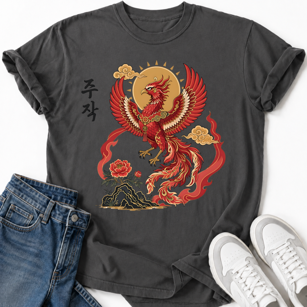 JUJAK KOREAN VERMILION T-SHIRT