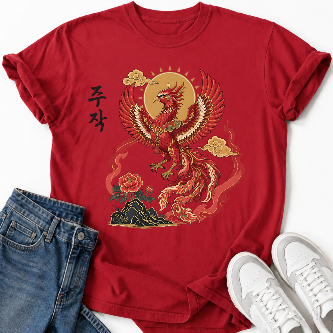 JUJAK KOREAN VERMILION T-SHIRT