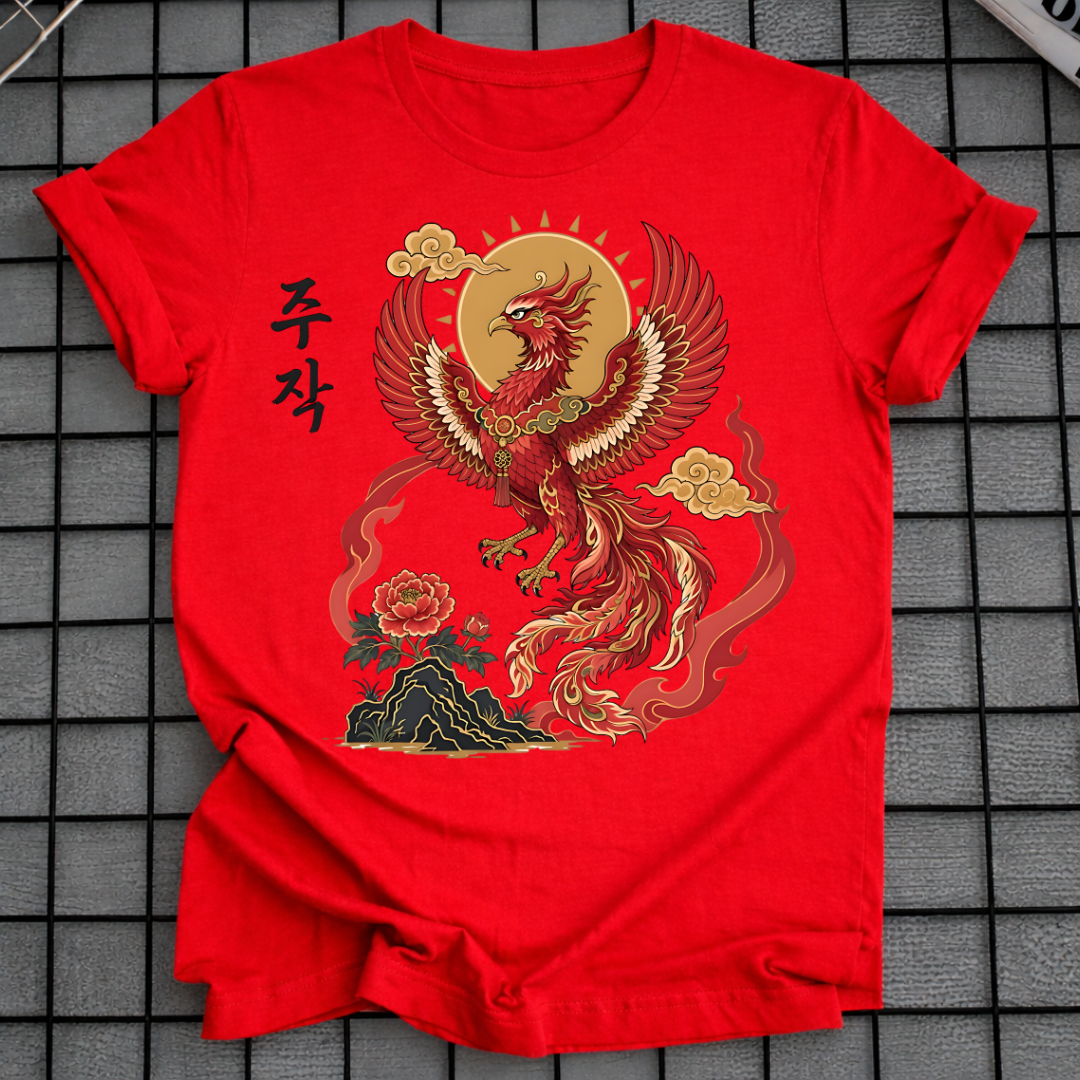 JUJAK KOREAN VERMILION T-SHIRT