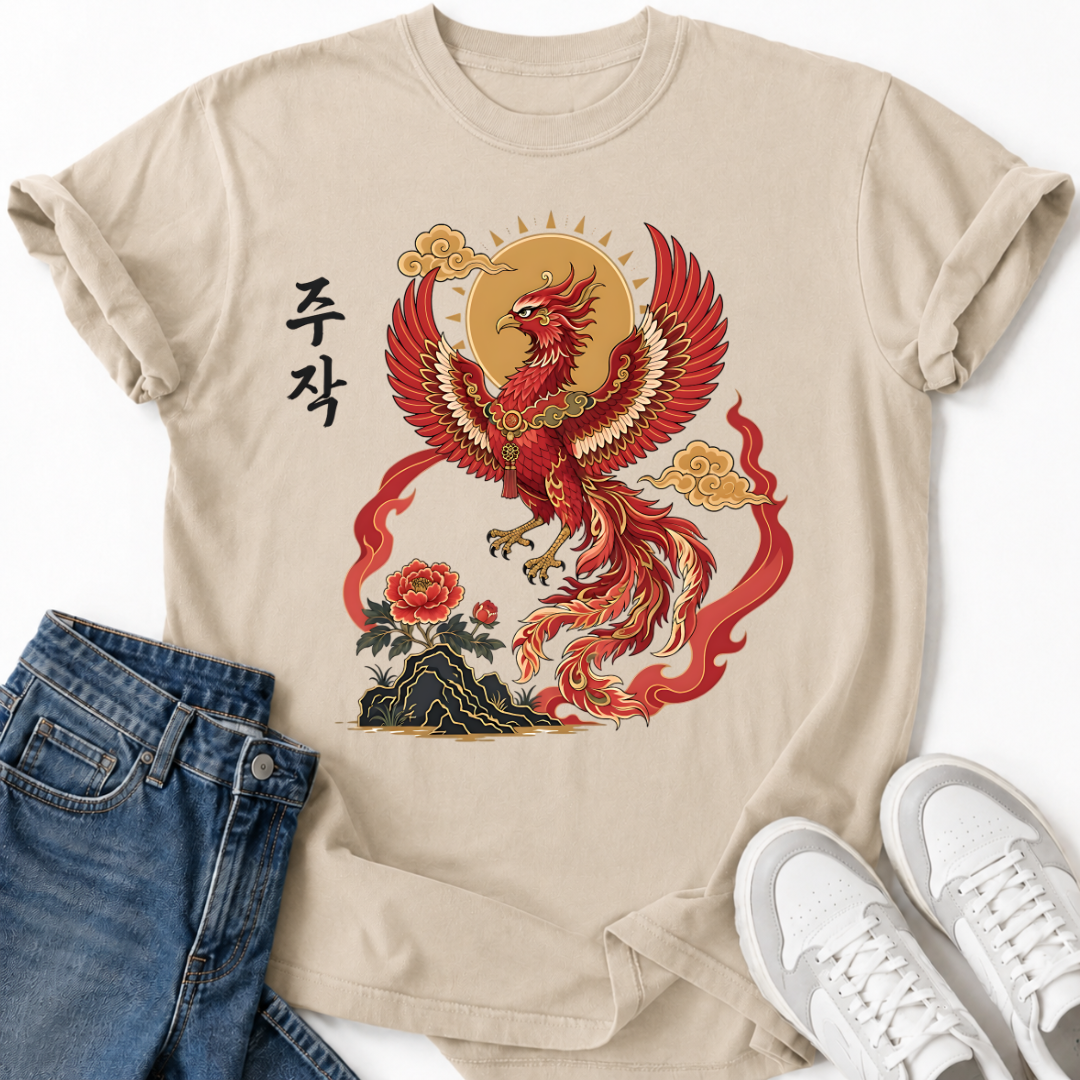 JUJAK KOREAN VERMILION T-SHIRT