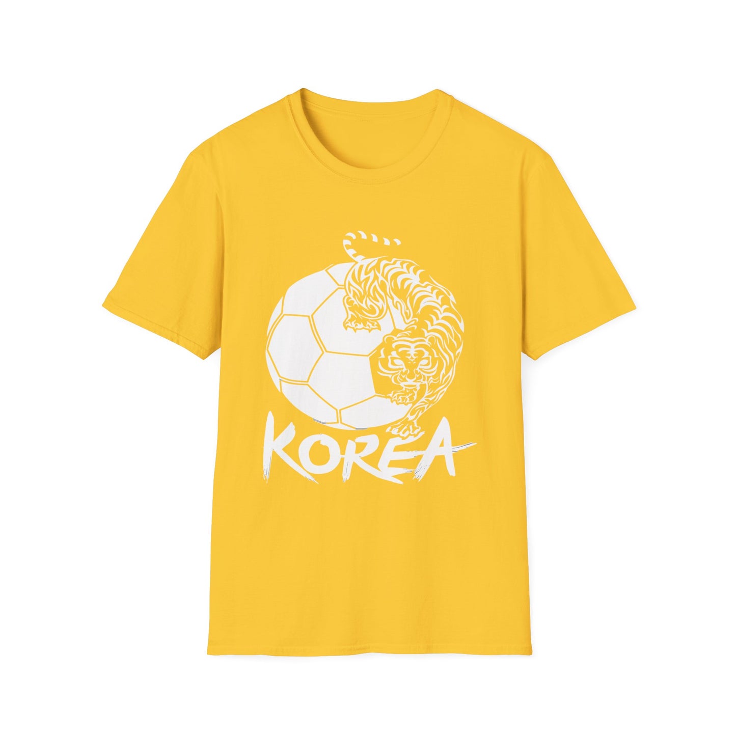 Korea Tiger Soccer T-Shirt — Bold KOREA Football Graphic Tee