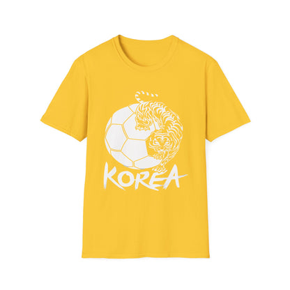 Korea Tiger Soccer T-Shirt — Bold KOREA Football Graphic Tee