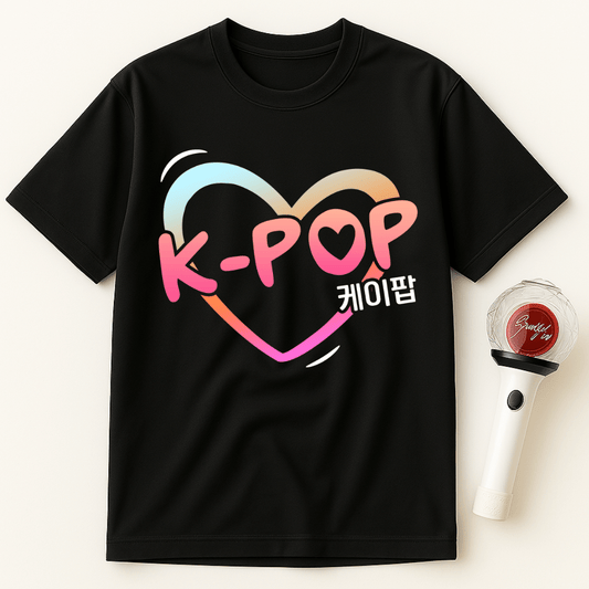 K-POP HEART RAINBOW UNISEX T-SHIRT