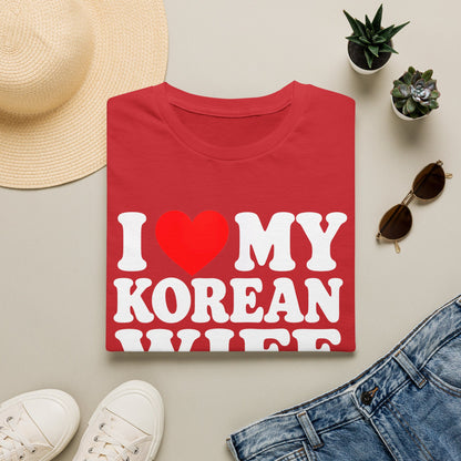 T-Shirt — I  My Korean Wife Graphic Tee — Romantic Gift for Spouses, Anniversaries & Valentine's Day
