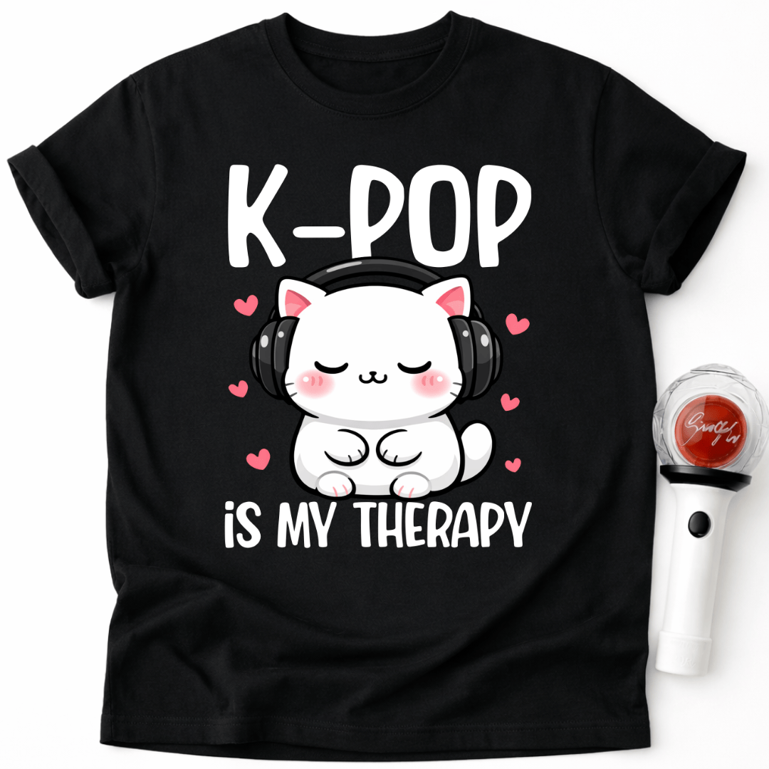 K-POP IST MEINE THERAPIE KATZE T-SHIRT