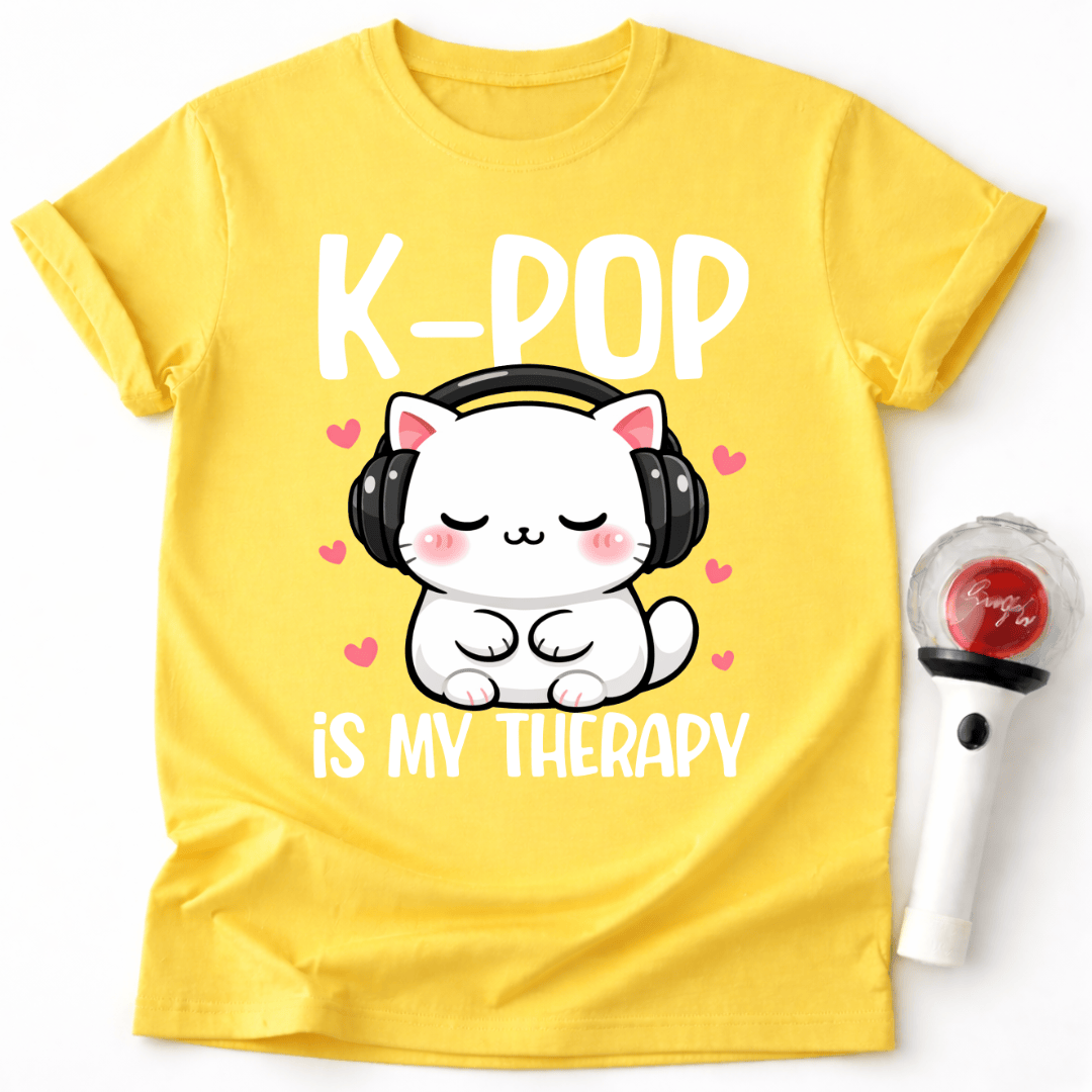 K-POP IST MEINE THERAPIE KATZE T-SHIRT