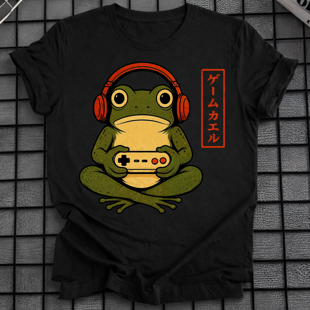 JAPANISCHES GAMER-FROSCH-T-SHIRT