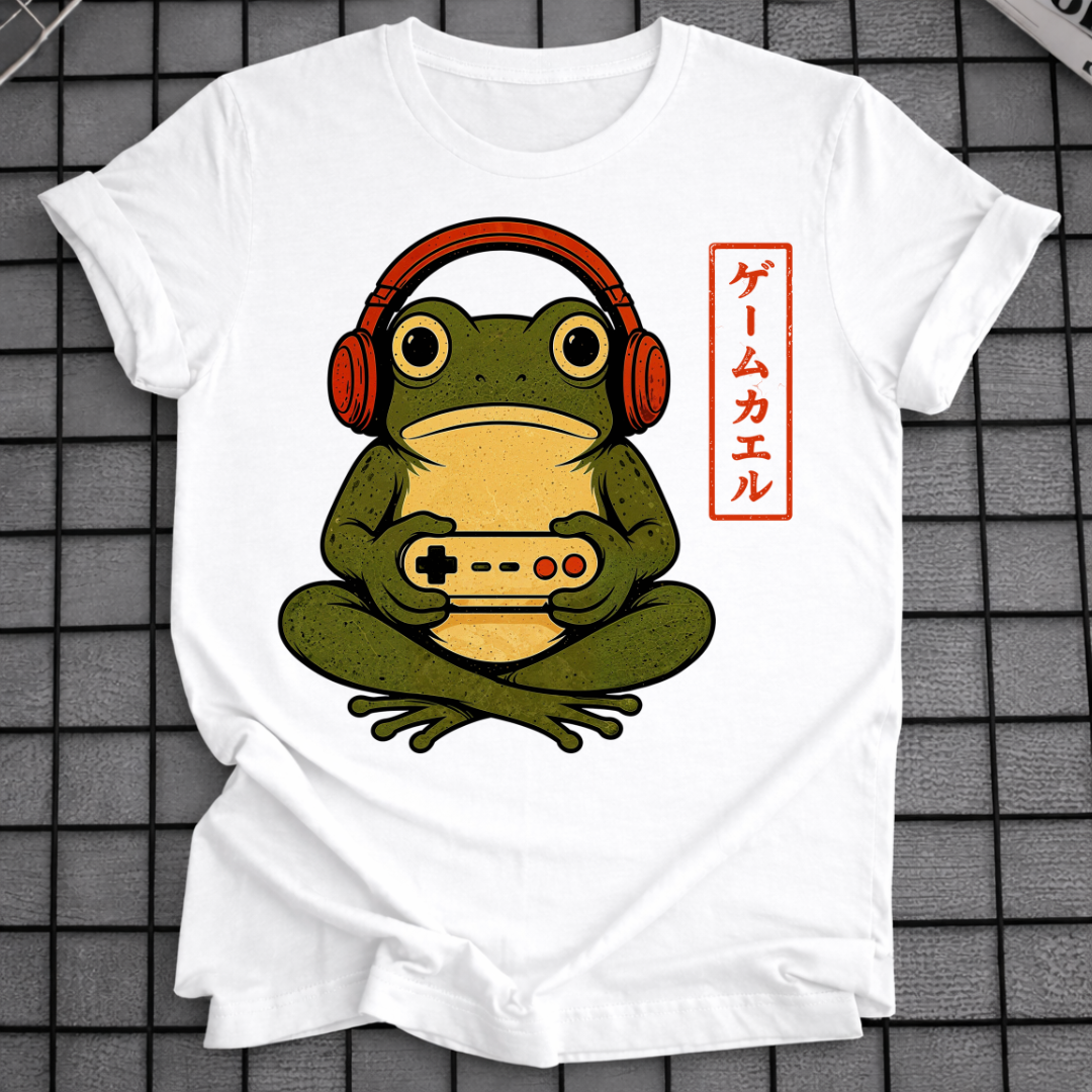 JAPANISCHES GAMER-FROSCH-T-SHIRT