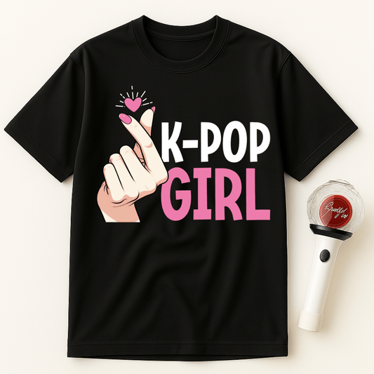 K-POP GIRL FINGER HEART UNISEX T-SHIRT