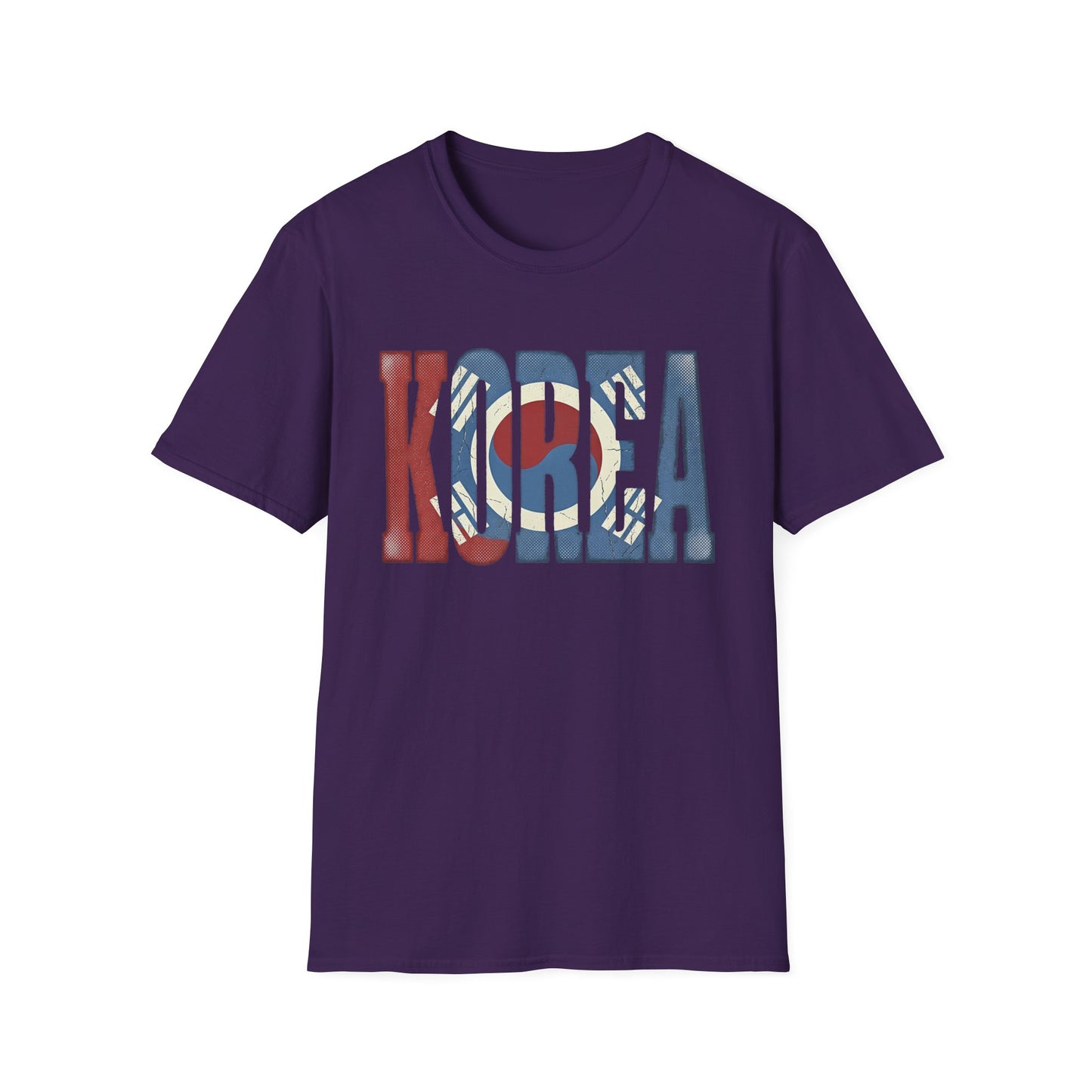 KOREA Flag Graphic T-Shirt — Retro Korean Flag Travel Tee