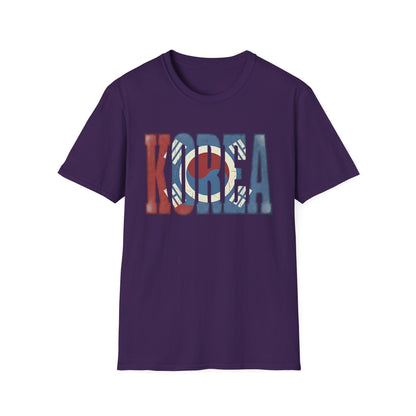 KOREA Flag Graphic T-Shirt — Retro Korean Flag Travel Tee
