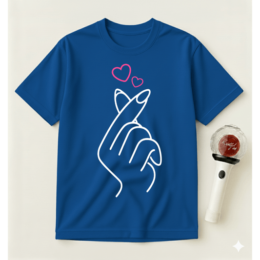 MINIMAL K-POP HEART T-SHIRT