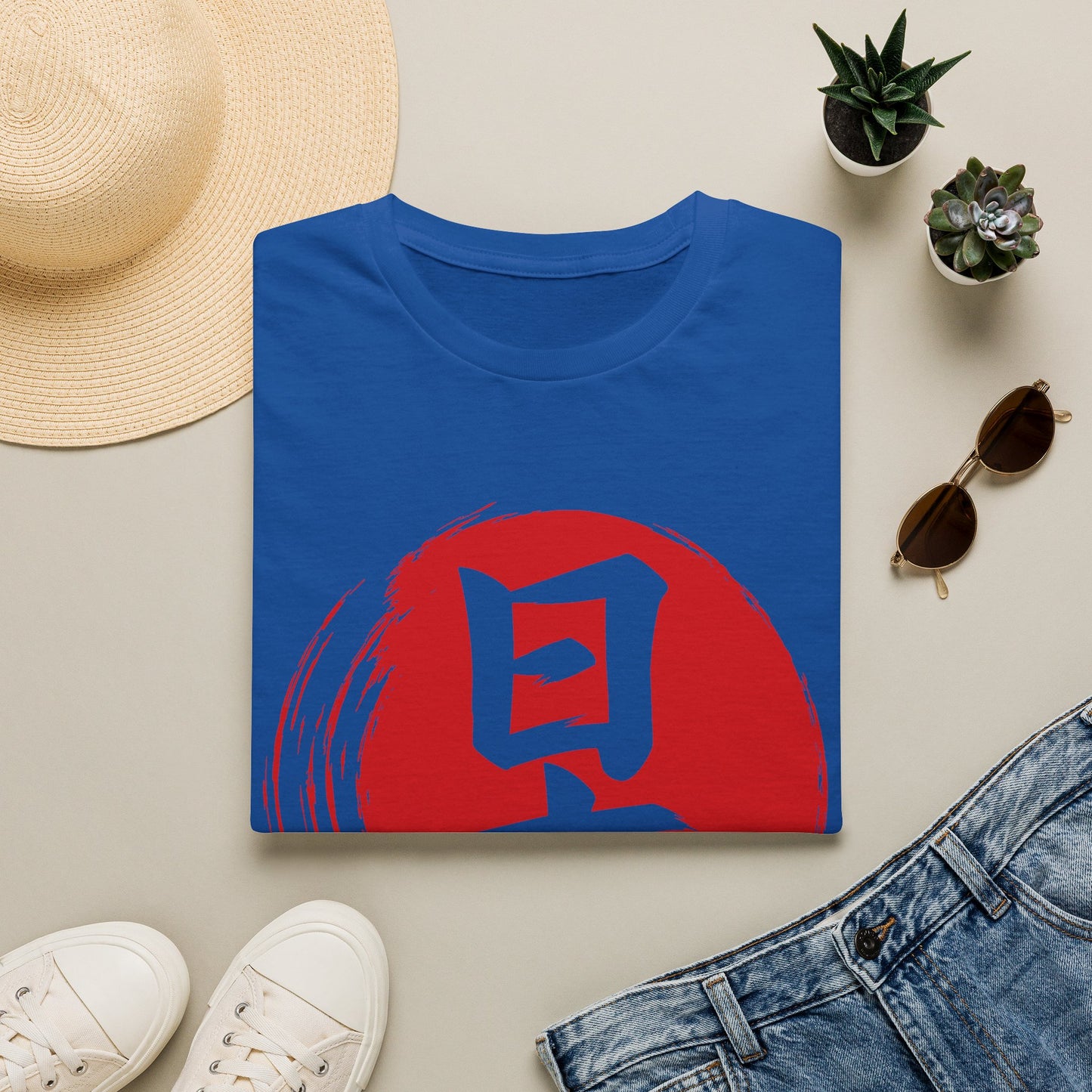 Japan Flag T-Shirt — Red Sun Kanji Graphic Tee
