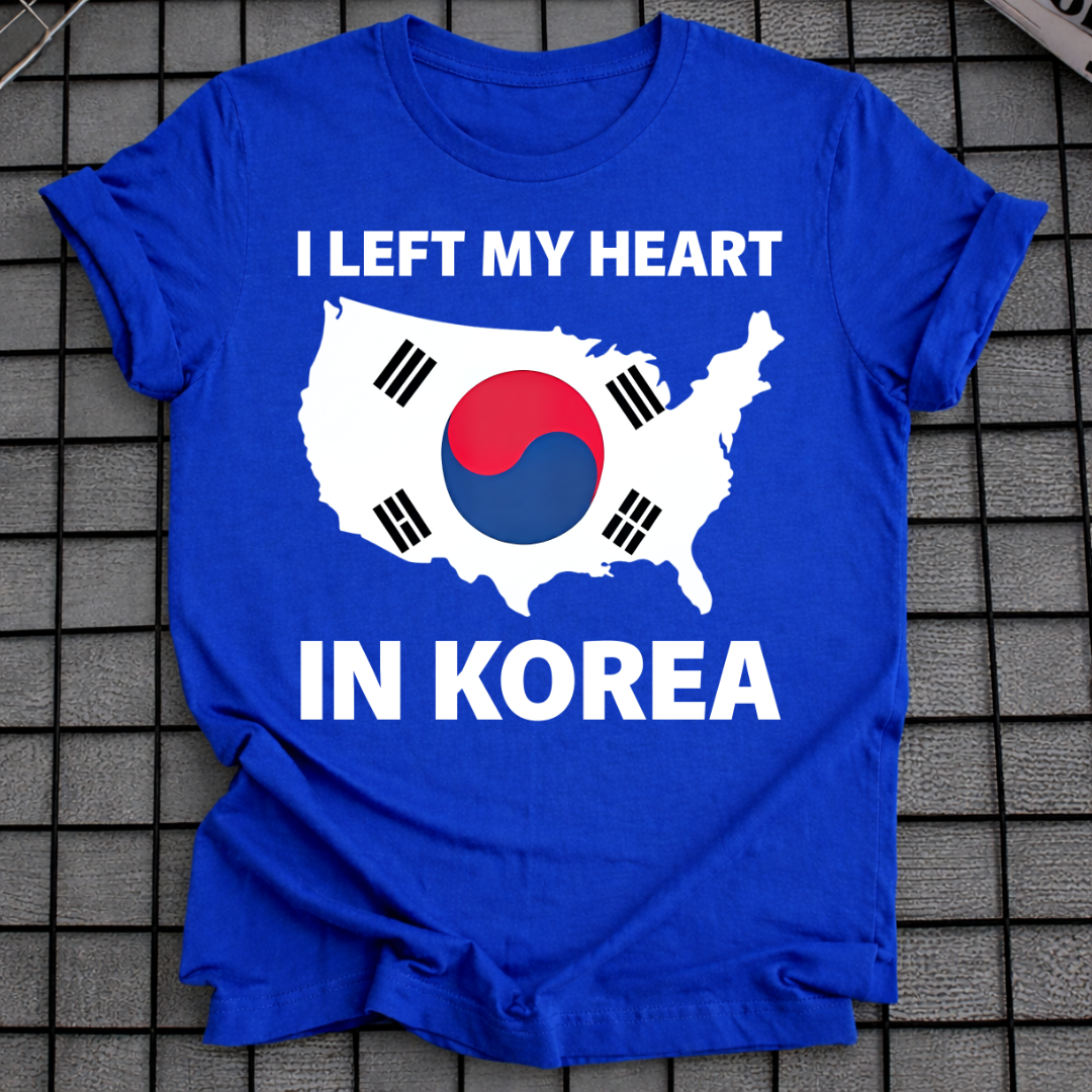 LEFT MY HEART IN KOREA T-SHIRT