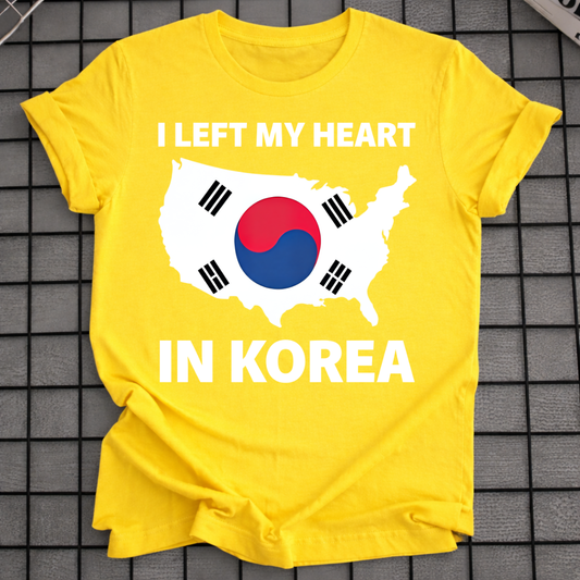 LEFT MY HEART IN KOREA T-SHIRT