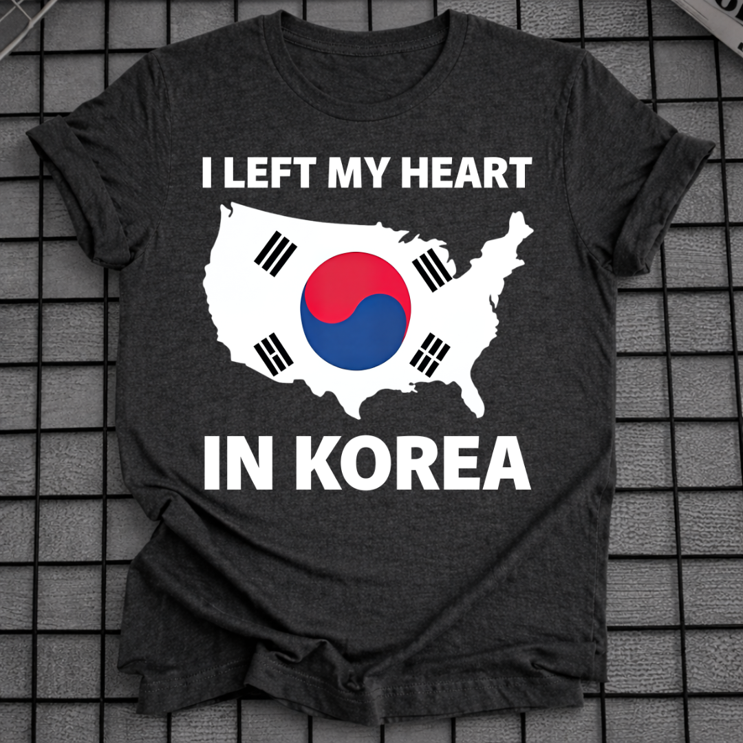 LEFT MY HEART IN KOREA T-SHIRT