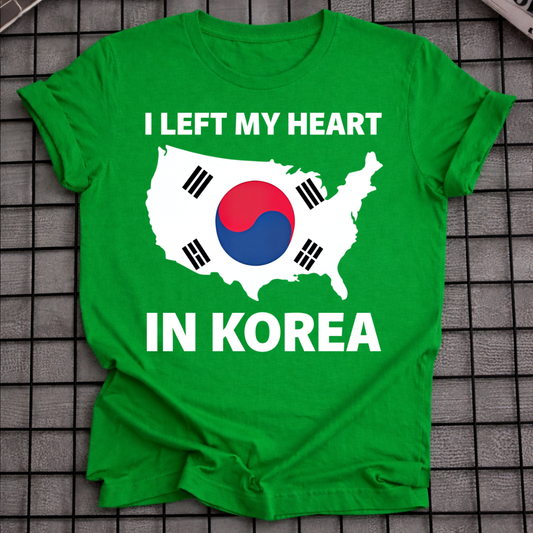 LEFT MY HEART IN KOREA T-SHIRT