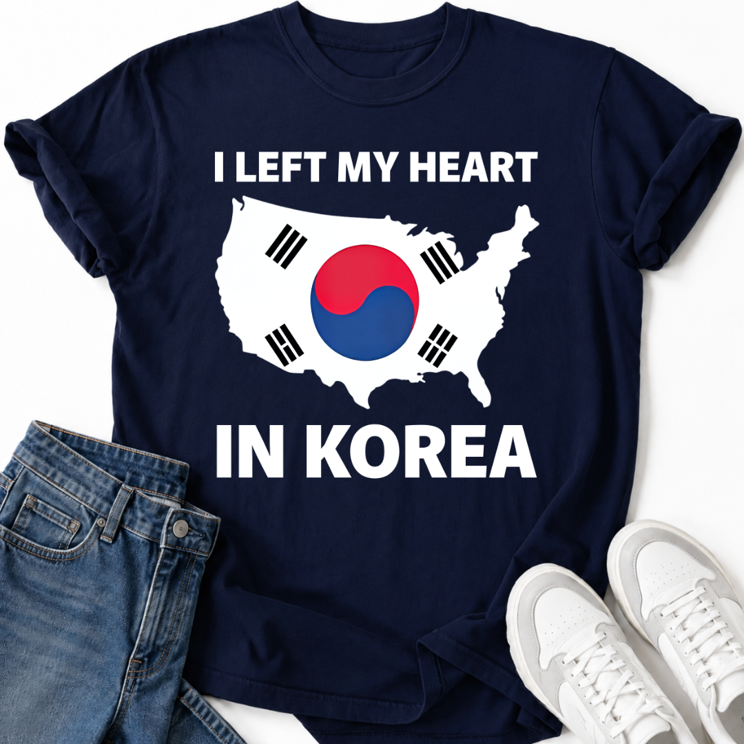 LEFT MY HEART IN KOREA T-SHIRT
