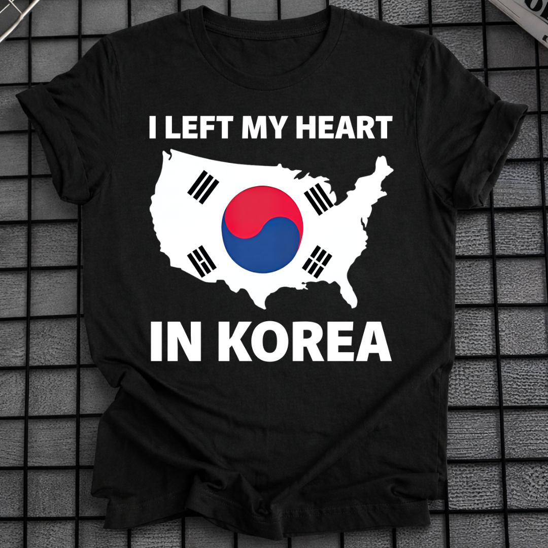 LEFT MY HEART IN KOREA T-SHIRT