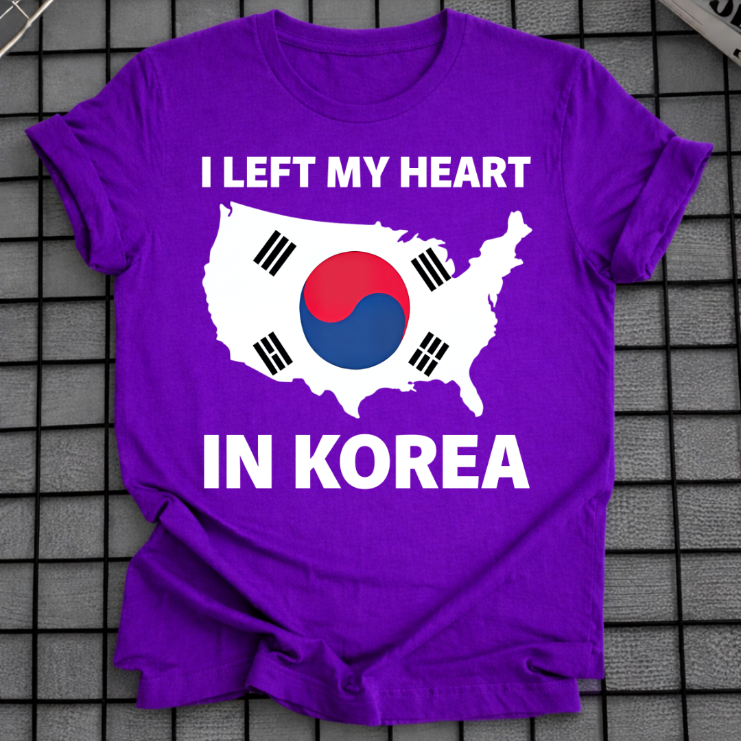 LEFT MY HEART IN KOREA T-SHIRT