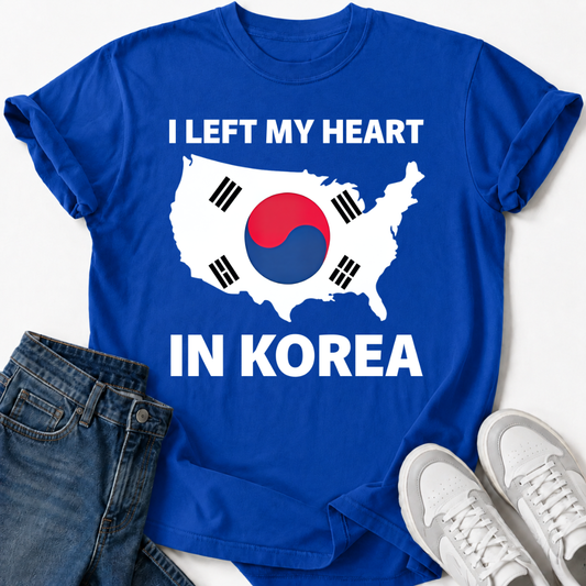 LEFT MY HEART IN KOREA T-SHIRT