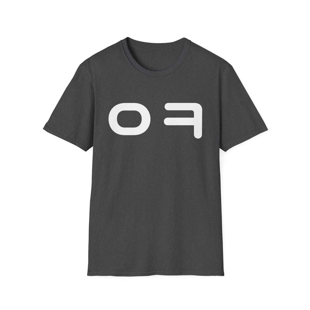 OF Minimalist Graphic T‑Shirt — Bold White Logo Tee
