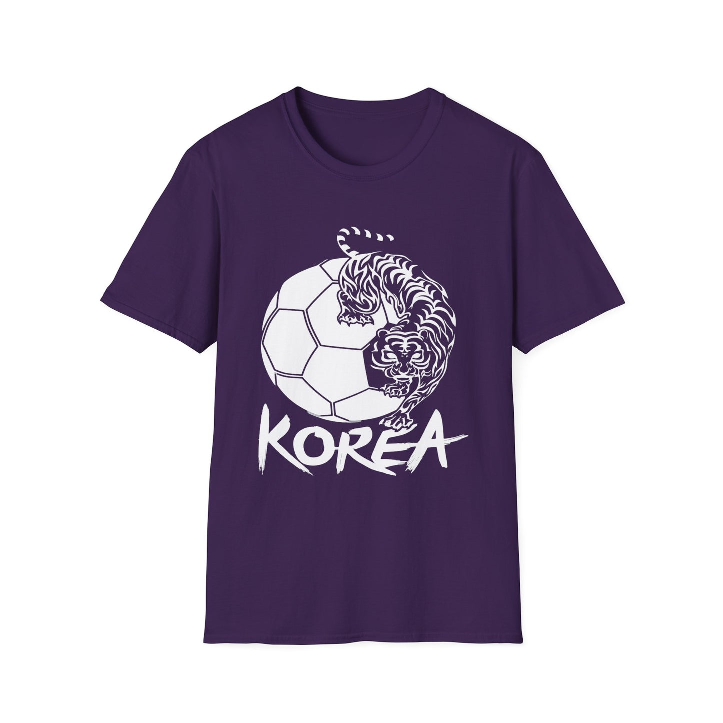 Korea Tiger Soccer T-Shirt — Bold KOREA Football Graphic Tee