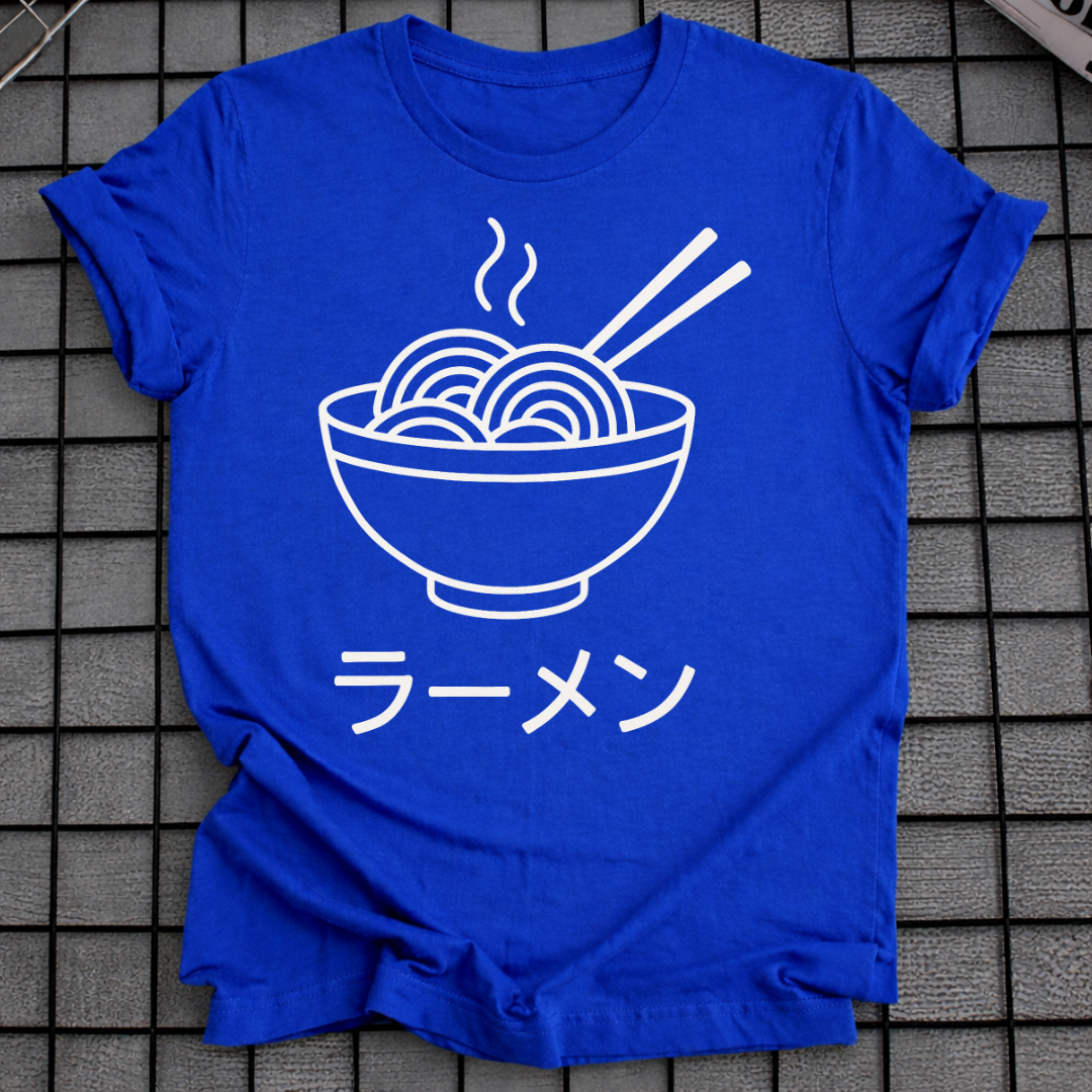RAMEN SCHALE STRICHZEICHNUNG T-SHIRT