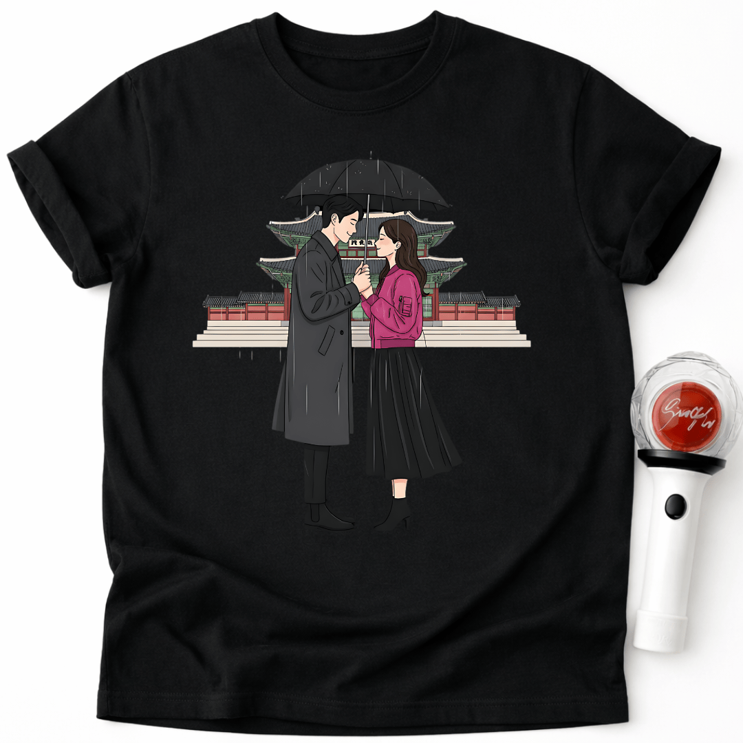 Pärchen T-Shirt mit Stadtansicht
