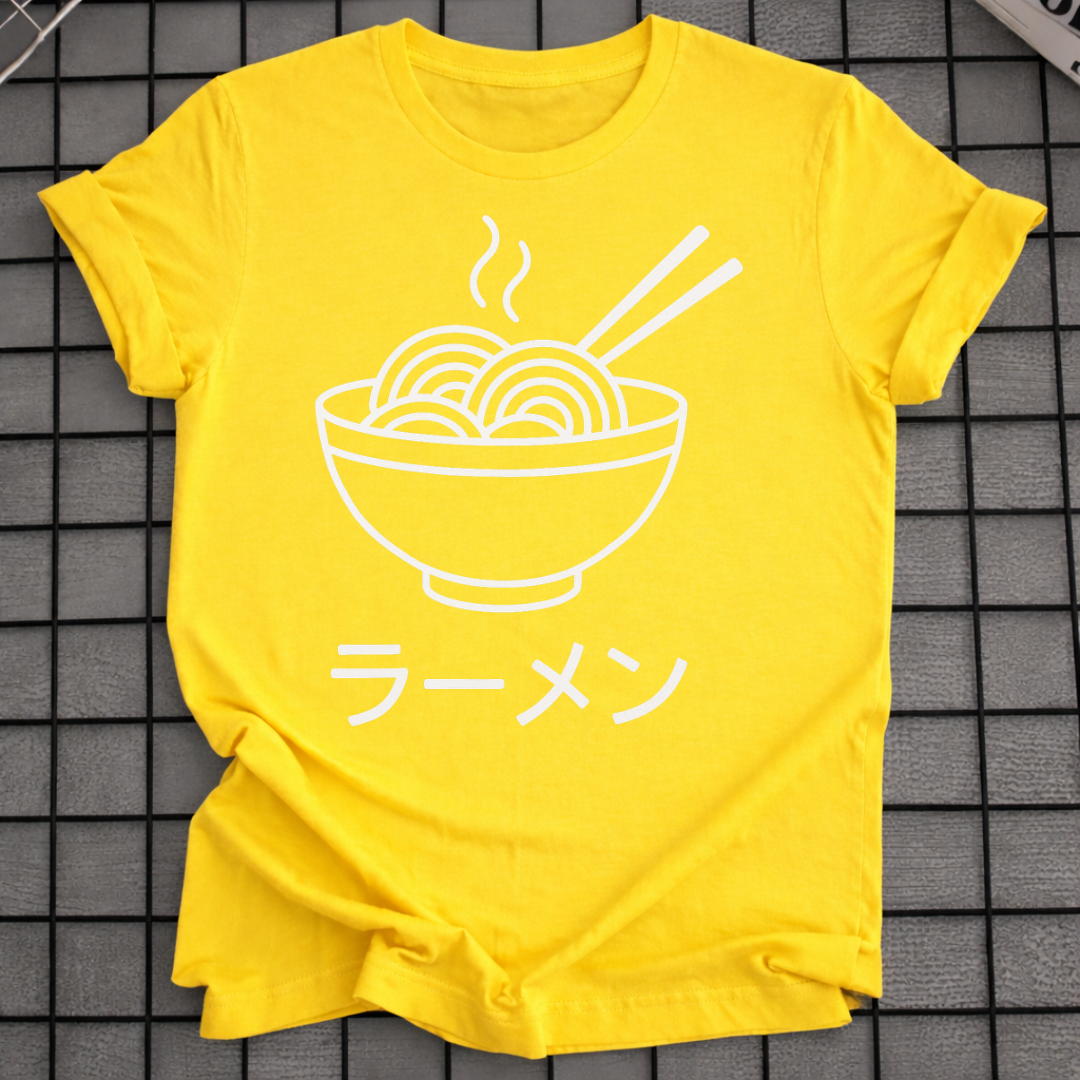RAMEN SCHALE STRICHZEICHNUNG T-SHIRT