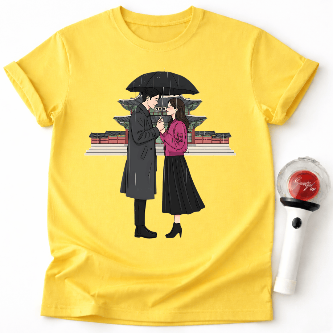 Pärchen T-Shirt mit Stadtansicht