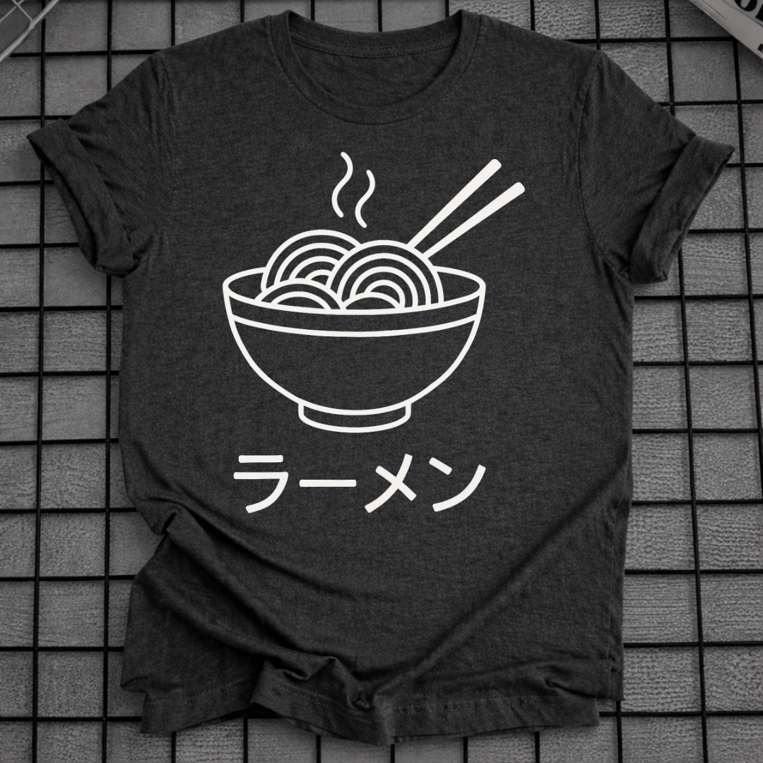 RAMEN SCHALE STRICHZEICHNUNG T-SHIRT