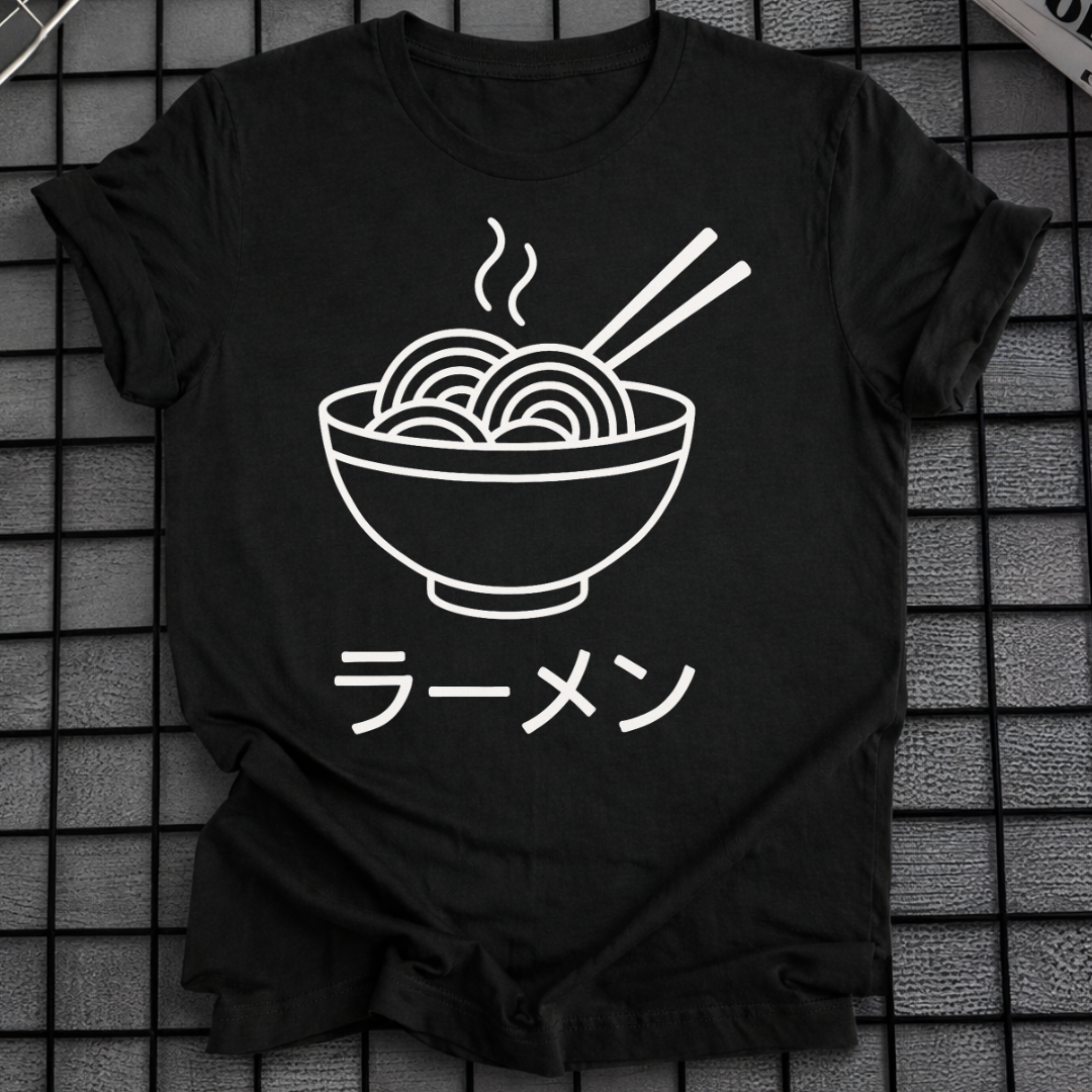 RAMEN SCHALE STRICHZEICHNUNG T-SHIRT