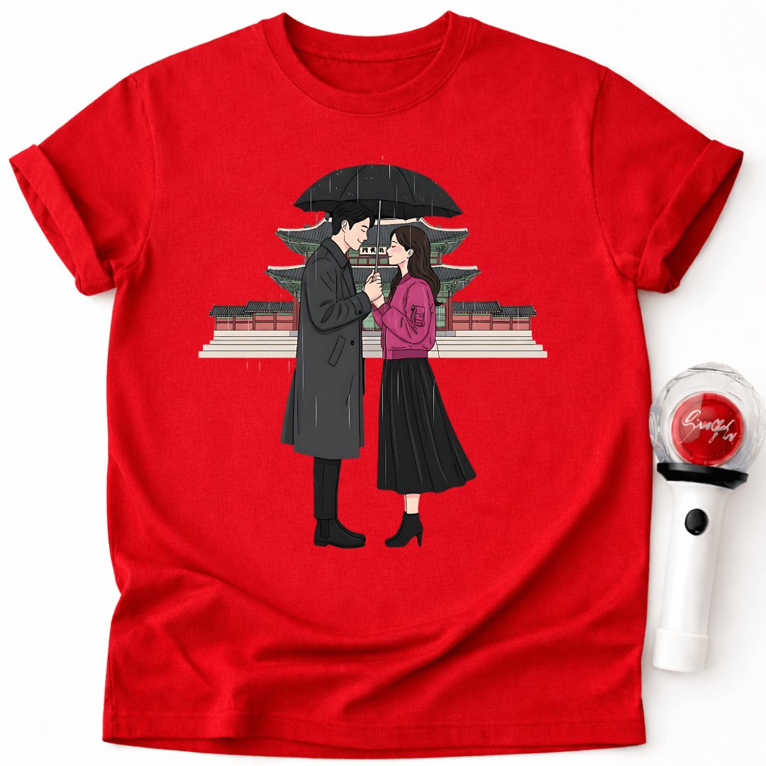 Pärchen T-Shirt mit Stadtansicht