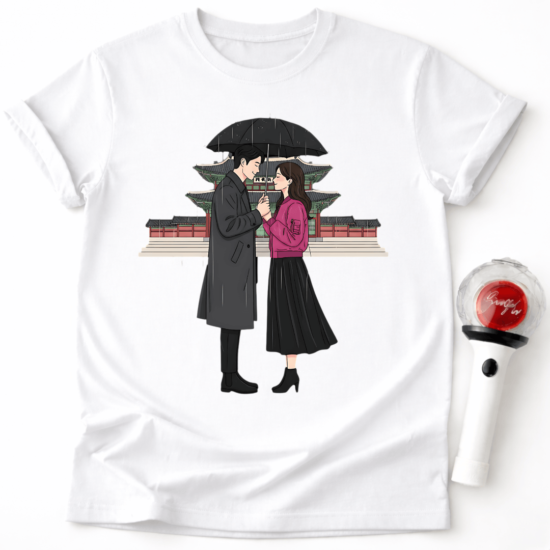 Pärchen T-Shirt mit Stadtansicht