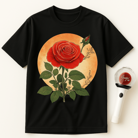 RED ROSE UNISEX T-SHIRT