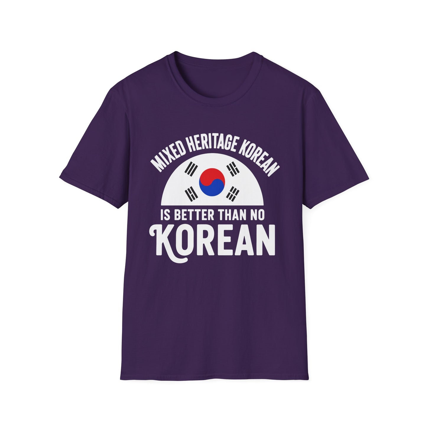 Korean Heritage T-Shirt — "Mixed Heritage Korean" Flag Design