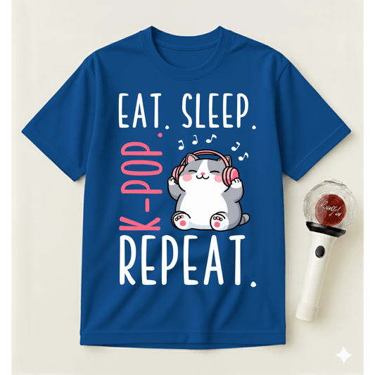 EAT SLEEP K-POP REPEAT T-SHIRT